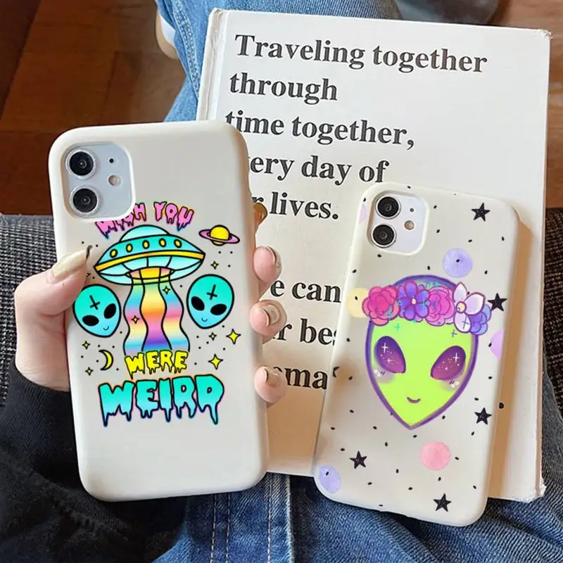 Cute cartoon alien Phone Case for iPhone 11 12 13 Mini Pro Xs Max 8 7 6 6S Plus X XR Solid Candy Color Case
Cute cartoon alien Phone Case for iPhone 11 12 13 Mini Pro Xs Max 8 7 6 6S Plus X XR Solid Candy Color Case