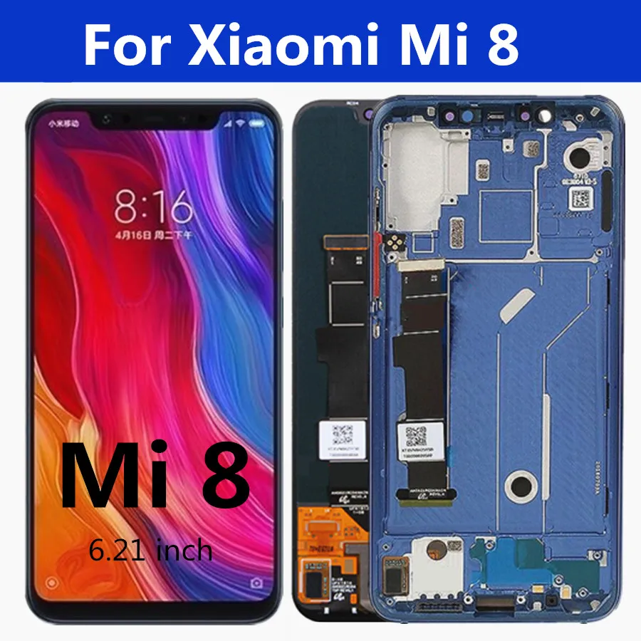 6.21" AMOLED For Xiaomi Mi8 Mi 8 Mi8 Lcd Screen Display+Touch Panel Glass screen Digitizer With Frame for Xiaomi mi 8 LCD
6.21" AMOLED For Xiaomi Mi8 Mi 8 Mi8 Lcd Screen Display+Touch Panel Glass screen Digitizer With Frame for Xiaomi mi 8 LCD