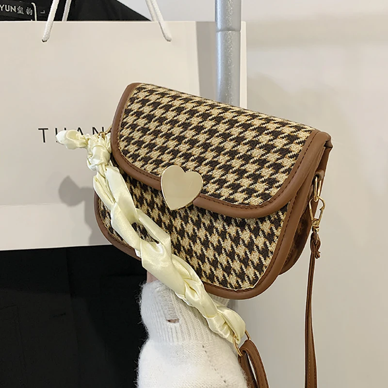 Women's Bag Female Flap Fashion Houndstooth Vintage PU Leather Luxury Handbags For Women Crossbody Woman Designer Shoulder Bags
Women's Bag Female Flap Fashion Houndstooth Vintage PU Leather Luxury Handbags For Women Crossbody Woman Designer Shoulder Bags