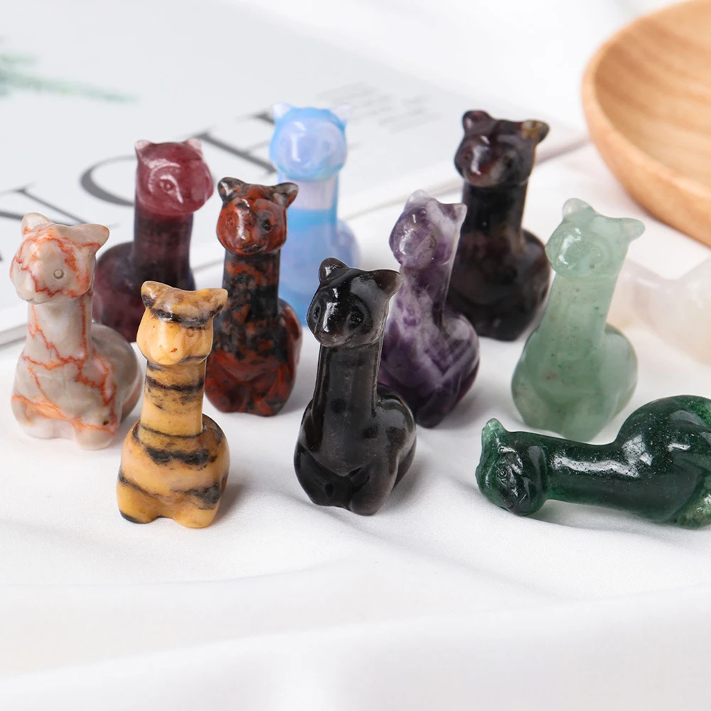 Natural Crystal Alpaca Statue Carving Amethyst Animal Figurine Healing Aventurine Gem Crafts Gift Home Decoration
Natural Crystal Alpaca Statue Carving Amethyst Animal Figurine Healing Aventurine Gem Crafts Gift Home Decoration