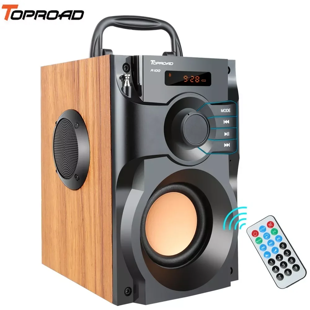 Bluetooth-Колонка TOPROAD портативная с сабвуфером, FM-радио, TF, AUX, USB
Bluetooth-Колонка TOPROAD портативная с сабвуфером, FM-радио, TF, AUX, USB