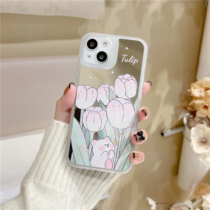 Mirror Surface Tulip Case Cover for IPhone 7 8 Plus 11 12 13 Pro X XR XS Max Shockproof Phone Case IPhone 13 Case
Mirror Surface Tulip Case Cover for IPhone 7 8 Plus 11 12 13 Pro X XR XS Max Shockproof Phone Case IPhone 13 Case