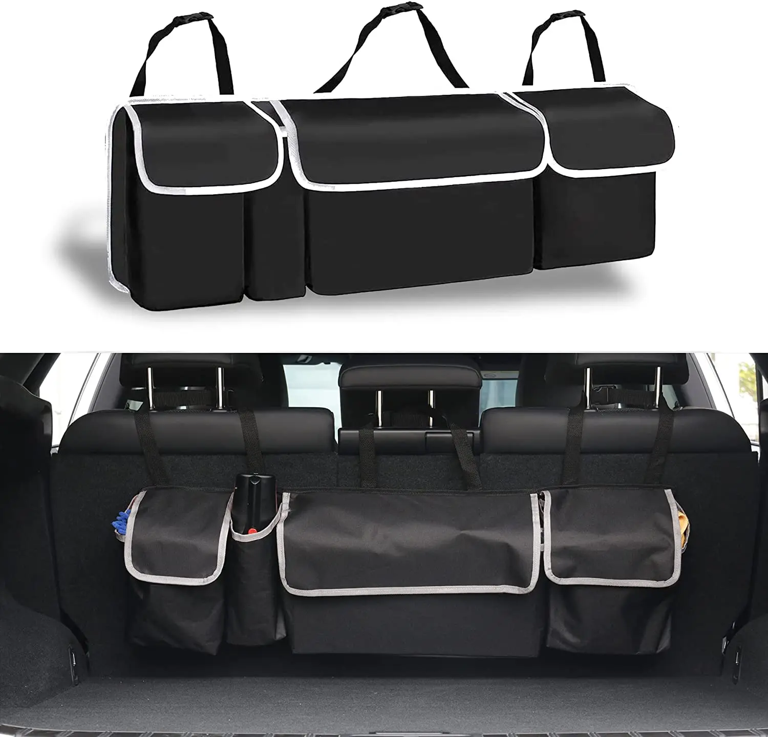 Car Rear Seat Back Organizer Auto Trunk Storage Bag Large Capacity Backseat Pockets Mesh for SUV MPV
Car Rear Seat Back Organizer Auto Trunk Storage Bag Large Capacity Backseat Pockets Mesh for SUV MPV