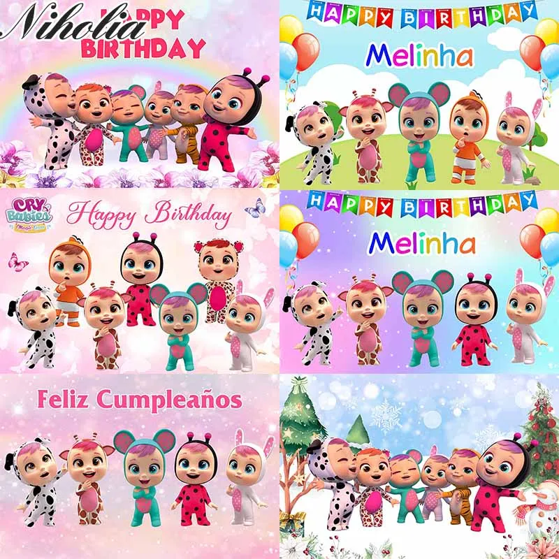 Niholia Cry Baby Magic Tears Background Colorful Happy Birthday Decoration Photographic Backdrop Vinyl Photocall Banners
Niholia Cry Baby Magic Tears Background Colorful Happy Birthday Decoration Photographic Backdrop Vinyl Photocall Banners