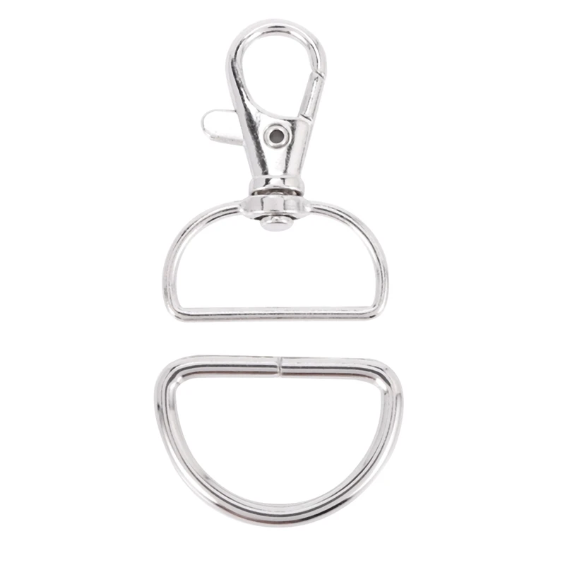 120 шт. шарнирных карабинов и D-образных колец для шнурков и швейных проектов (1 дюйм в ширину)
120 шт. шарнирных карабинов и D-образных колец для шнурков и швейных проектов (1 дюйм в ширину)