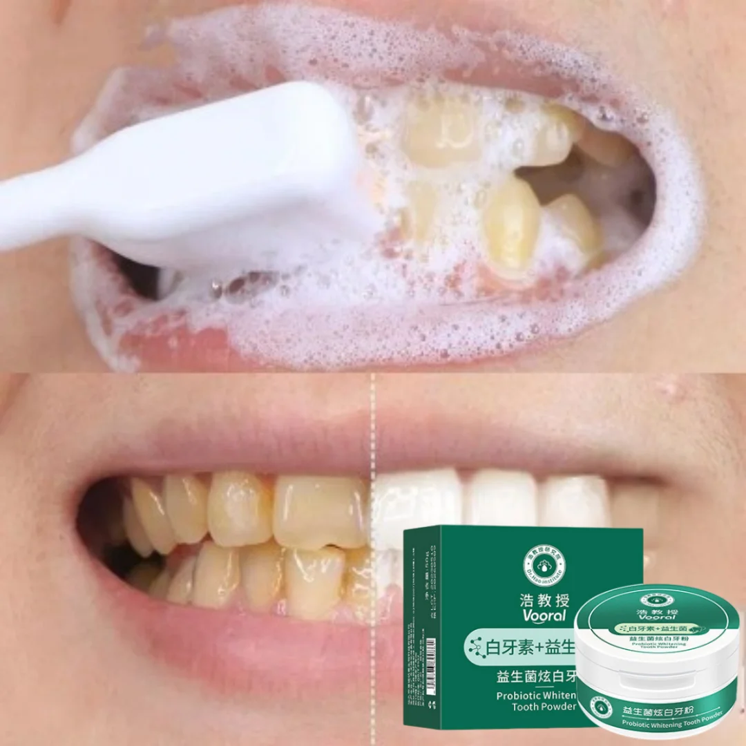 Teeth Whitening Powder Effective Coffee Smoke Stains Removal Probiotic Refreshing Breath Eliminate Yellowing Oral Hygiene Care
Teeth Whitening Powder Effective Coffee Smoke Stains Removal Probiotic Refreshing Breath Eliminate Yellowing Oral Hygiene Care