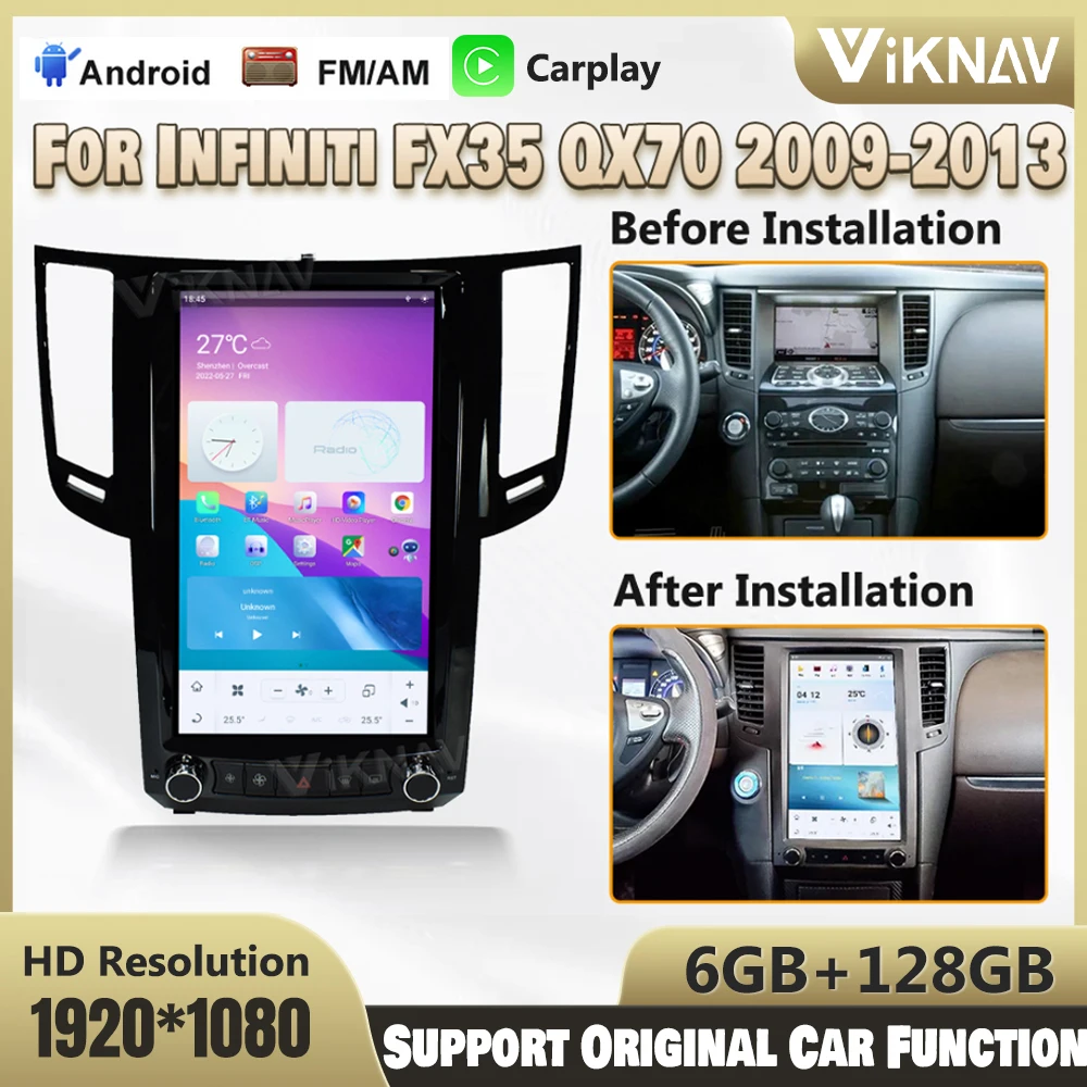 13,6 дюймовый Android 11 автомобильный радиоприемник обновление для Infiniti FX35 QX70 2009-2013 Авто Стерео GPS навигация Carplay 4G WIFI головное устройство 
13,6 дюймовый Android 11 автомобильный радиоприемник обновление для Infiniti FX35 QX70 2009-2013 Авто Стерео GPS навигация Carplay 4G WIFI головное устройство
