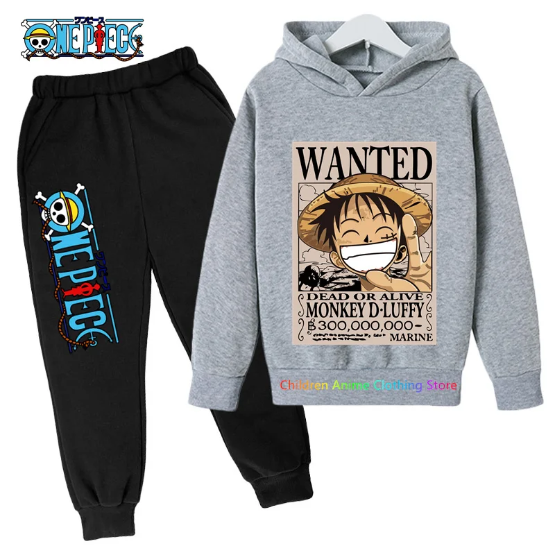 One Piece Hoodie Sets Boys Luffy Clothing Spring Autumn Cartoon Anime Sweatshirt Suit Hoodies + Long Pants 2pcs Kids Outfits
One Piece Hoodie Sets Boys Luffy Clothing Spring Autumn Cartoon Anime Sweatshirt Suit Hoodies + Long Pants 2pcs Kids Outfits