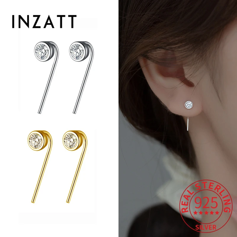 INZATT Real 925 Sterling Silver Zircon Round Earhook Drop Earrings For Fashion Women Cute Fine Jewelry Minimalist Accessories
INZATT Real 925 Sterling Silver Zircon Round Earhook Drop Earrings For Fashion Women Cute Fine Jewelry Minimalist Accessories