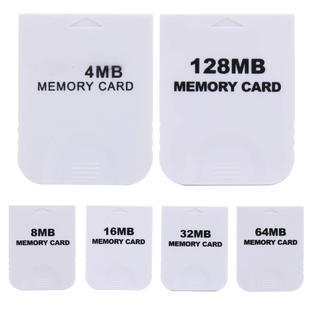 

Practical Memory Card For Nintendo Wii Gamecube GC NGC Game 4MB 16MB 32MB 128MB White NEW Memory Card (Designed for Games)