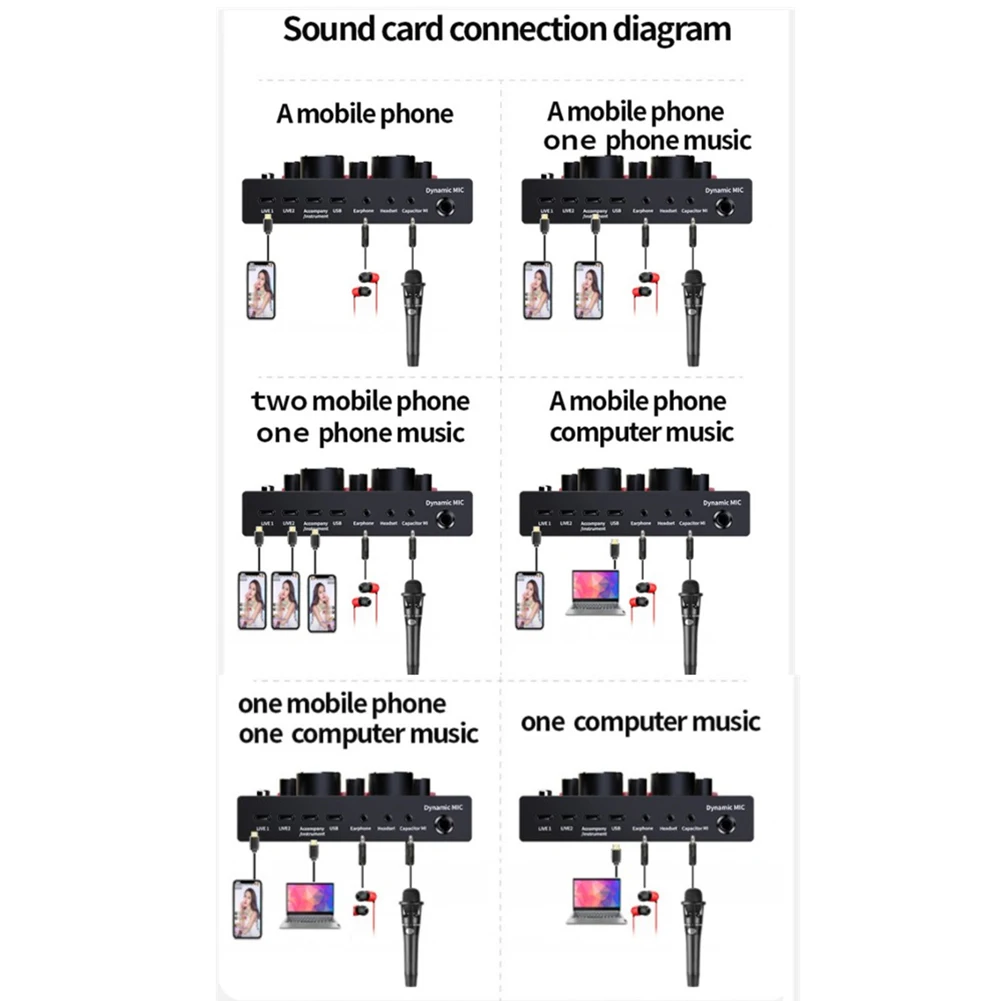 V8 Audio Sound Card USB External Headset Microphone Mixer For PC Phone Webcast Live Broadcast 12 Sound Effects Lightweight
V8 Audio Sound Card USB External Headset Microphone Mixer For PC Phone Webcast Live Broadcast 12 Sound Effects Lightweight