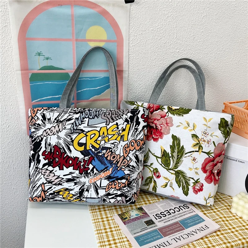 Fashion Folding Women Big Size Handbag Tote Ladies Casual Flower Printing Canvas Graffiti Shoulder Bag Beach Bolsa Feminina
Fashion Folding Women Big Size Handbag Tote Ladies Casual Flower Printing Canvas Graffiti Shoulder Bag Beach Bolsa Feminina