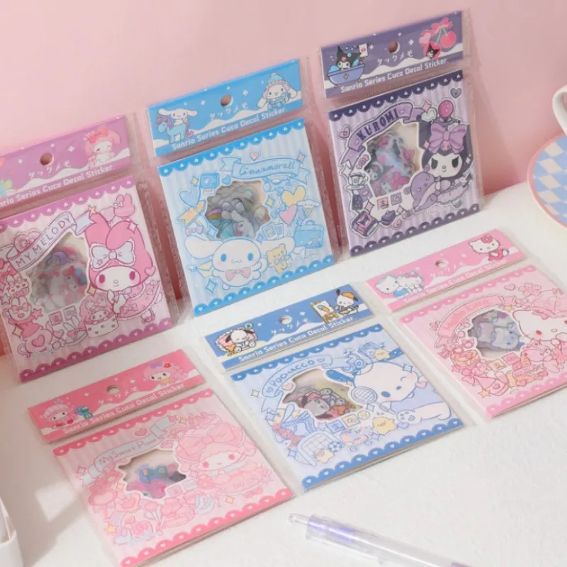 Прозрачные стикеры Sanrio Kuromi Cinnamoroll Melody полачко, Мультяшные милые наклейки для девочек, материал для руководства, украшение, детские подарки
Прозрачные стикеры Sanrio Kuromi Cinnamoroll Melody полачко, Мультяшные милые наклейки для девочек, материал для руководства, украшение, детские подарки