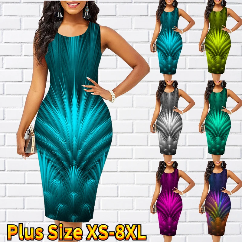 2022 Summer Ladies Feather Print Dress Personality Trend Design Dress Fashion Casual Sleeveless Round Neck Sexy Everyday Wear
2022 Summer Ladies Feather Print Dress Personality Trend Design Dress Fashion Casual Sleeveless Round Neck Sexy Everyday Wear