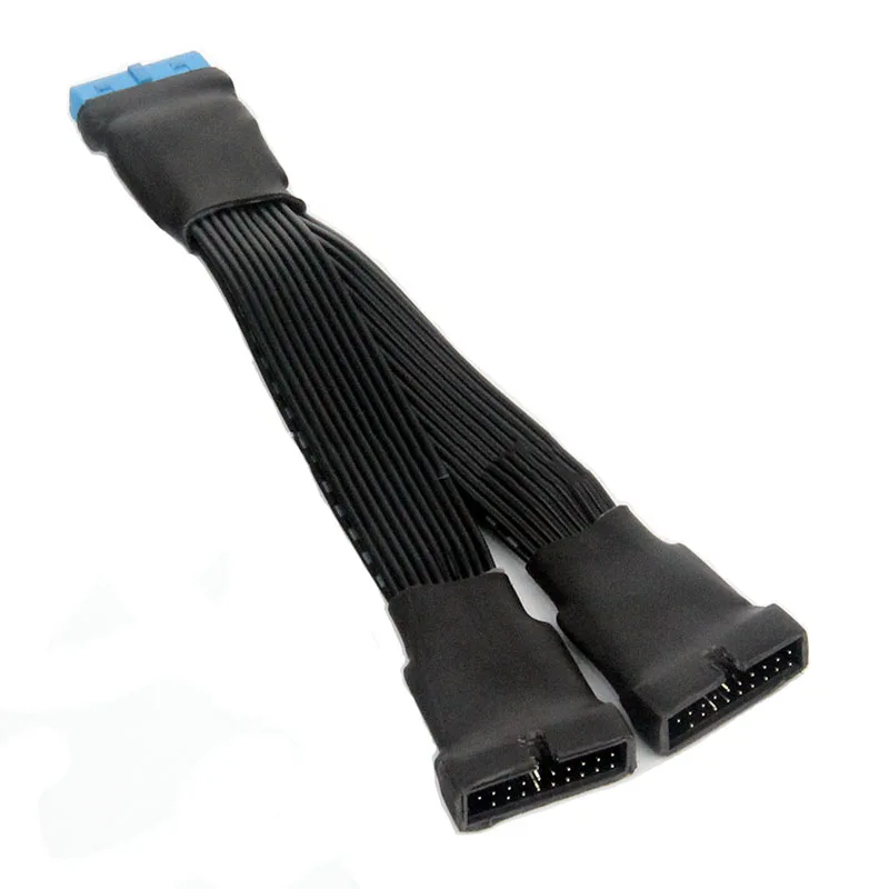 2PCS Motherboard 12cm USB 3.0 19 pin to Dual 19pin 1 to 2 Mainboard Power Extension line 20 pin Internal Header Splitter Cabl
2PCS Motherboard 12cm USB 3.0 19 pin to Dual 19pin 1 to 2 Mainboard Power Extension line 20 pin Internal Header Splitter Cabl