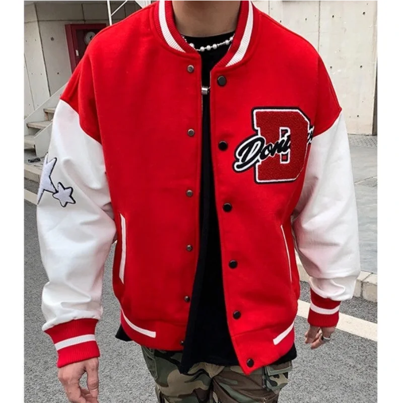 Jacket Men's Y2K American Letter Towel Embroidered Jacket Street Hip Hop Retro Baseball Uniform Couple Casual Wild Jacket Top
Jacket Men's Y2K American Letter Towel Embroidered Jacket Street Hip Hop Retro Baseball Uniform Couple Casual Wild Jacket Top