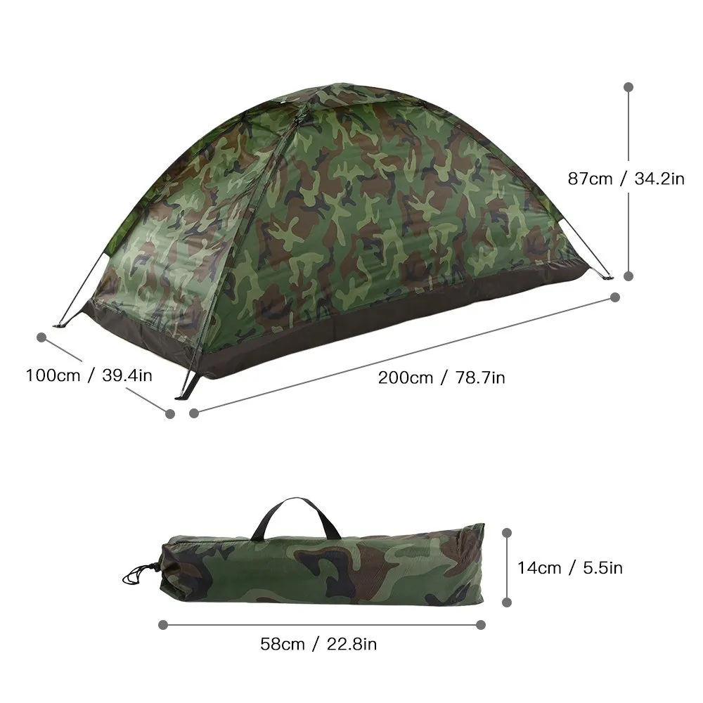 Hiking Kits 1 Pcs Camping Tent 1 Person/2 Person Convenient To Store Fiberglass Hiking Tent Polyester Ultralight Tent
Hiking Kits 1 Pcs Camping Tent 1 Person/2 Person Convenient To Store Fiberglass Hiking Tent Polyester Ultralight Tent
