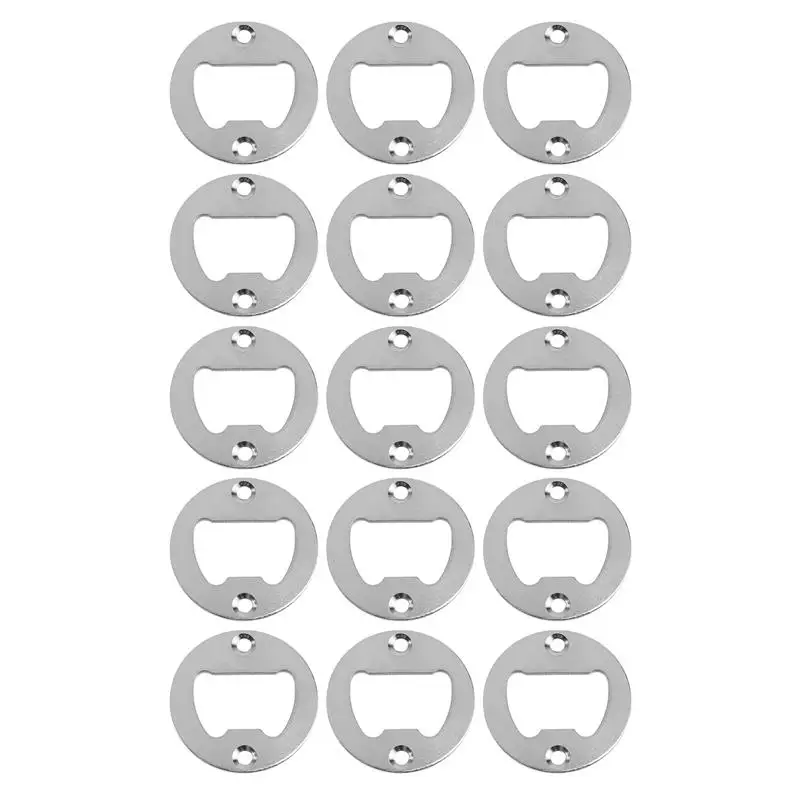 15Pcs Round Metal Strong Polished Bottle Opener Insert Parts Beer Bottle Opener Silver
15Pcs Round Metal Strong Polished Bottle Opener Insert Parts Beer Bottle Opener Silver