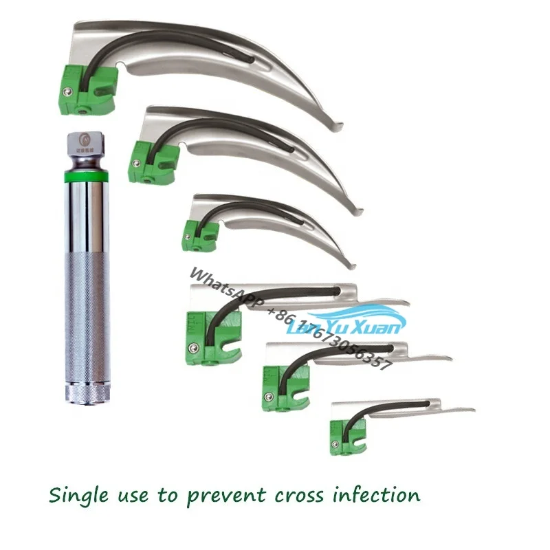 Macintosh Fiber Optic Disposable Laringoscope/laryngoscope Set for Anesthesia Intubation
Macintosh Fiber Optic Disposable Laringoscope/laryngoscope Set for Anesthesia Intubation