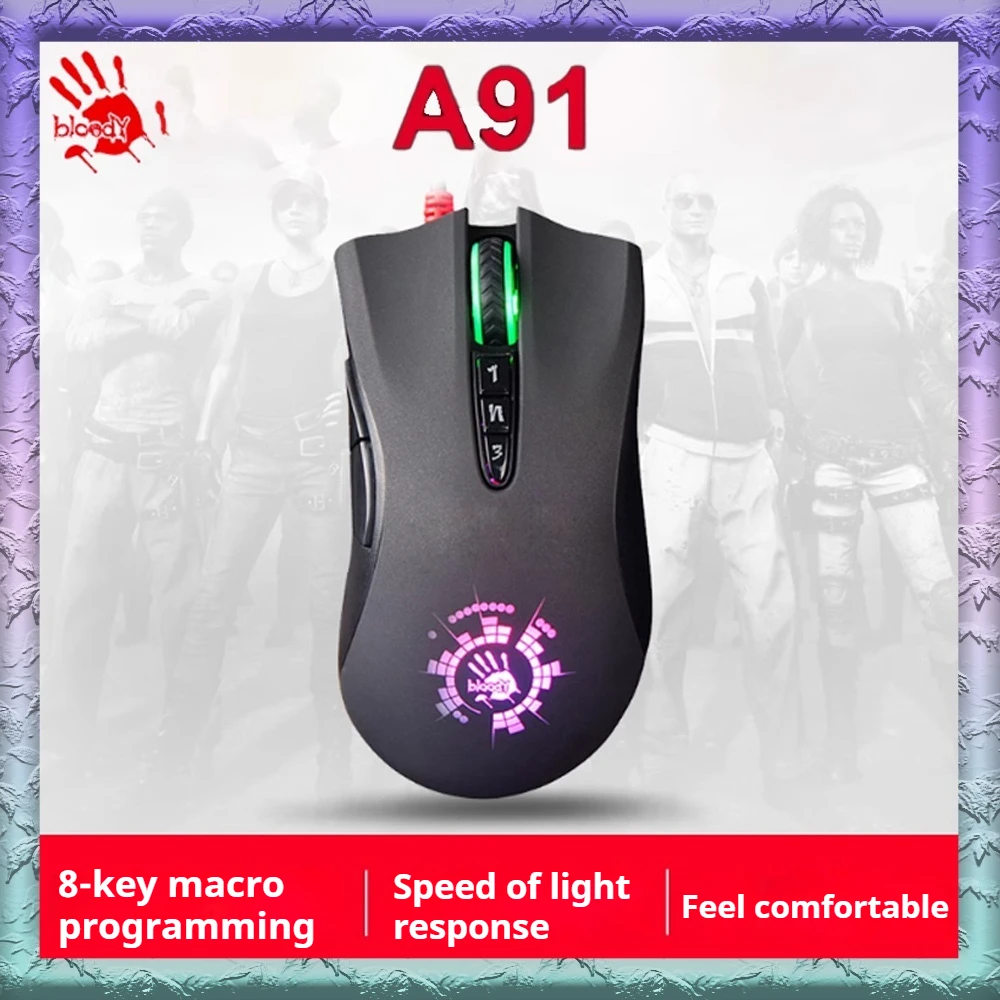 Игровая мышь A4tech Bloody A91 проводной драйвер для программирования макросов игровая