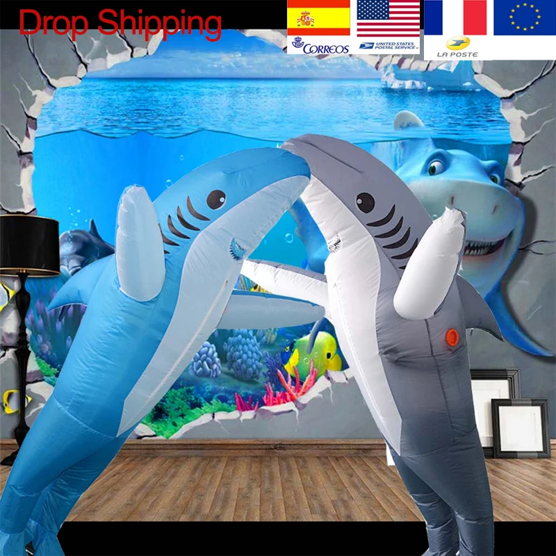 Inflatable Shark Anime Costume Party Halloween Costume For Women Man Adults Children Kids Inflatable Mascot Cosplay
Inflatable Shark Anime Costume Party Halloween Costume For Women Man Adults Children Kids Inflatable Mascot Cosplay