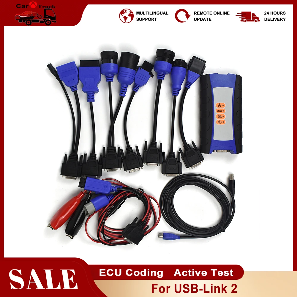USB-Link 2 with OBDII cable 6 pin 9 Pin Deutsch Cables Diesel Truck Diagnostic USB Link Heavy Duty Truckn scanner tools
USB-Link 2 with OBDII cable 6 pin 9 Pin Deutsch Cables Diesel Truck Diagnostic USB Link Heavy Duty Truckn scanner tools