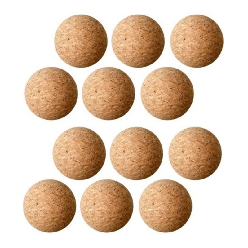 

12Pcs Spherical Cork Plug Stopper Wooden Decanter Top Round Ball Mini Replacement Tool