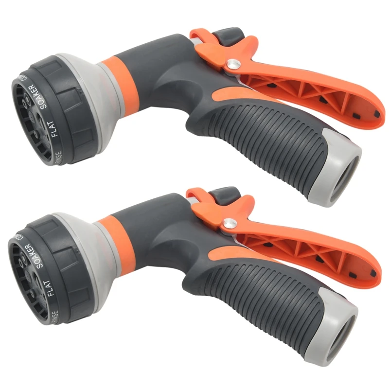 2X Garden Hose Nozzle Sprayer Nozzle Heavy Duty High Pressure Water Nozzle 8 Way Sprayer Pattern For All Your Watering
2X Garden Hose Nozzle Sprayer Nozzle Heavy Duty High Pressure Water Nozzle 8 Way Sprayer Pattern For All Your Watering