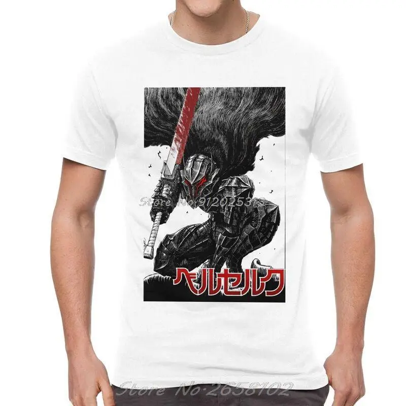 Berserk T-shirt Men Graphic T Shirts Short Sleeve Anime Manga Swordsman Katakana Tshirt Cotton Tee Top Clothes
Berserk T-shirt Men Graphic T Shirts Short Sleeve Anime Manga Swordsman Katakana Tshirt Cotton Tee Top Clothes
