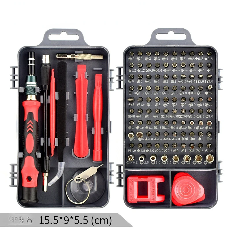 115 in 1 Screwdriver Set of Screw Driver Bit Set Multi-function Precision Mobile Phone Repair Hand Tool
115 in 1 Screwdriver Set of Screw Driver Bit Set Multi-function Precision Mobile Phone Repair Hand Tool