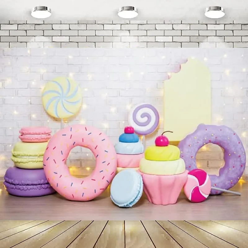 Candy Kingdom Backdrop Cartoon Doughnut Photography Background Children Newborn Baby Shower Birthday Party Decoration Banner
Candy Kingdom Backdrop Cartoon Doughnut Photography Background Children Newborn Baby Shower Birthday Party Decoration Banner
