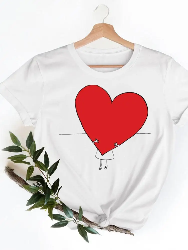 Graphic Tee T-shirts Love Sweet Funny Valentine Casual Clothing Short Sleeve Ladies Summer Women Fashion Female T Print Clothes
Graphic Tee T-shirts Love Sweet Funny Valentine Casual Clothing Short Sleeve Ladies Summer Women Fashion Female T Print Clothes