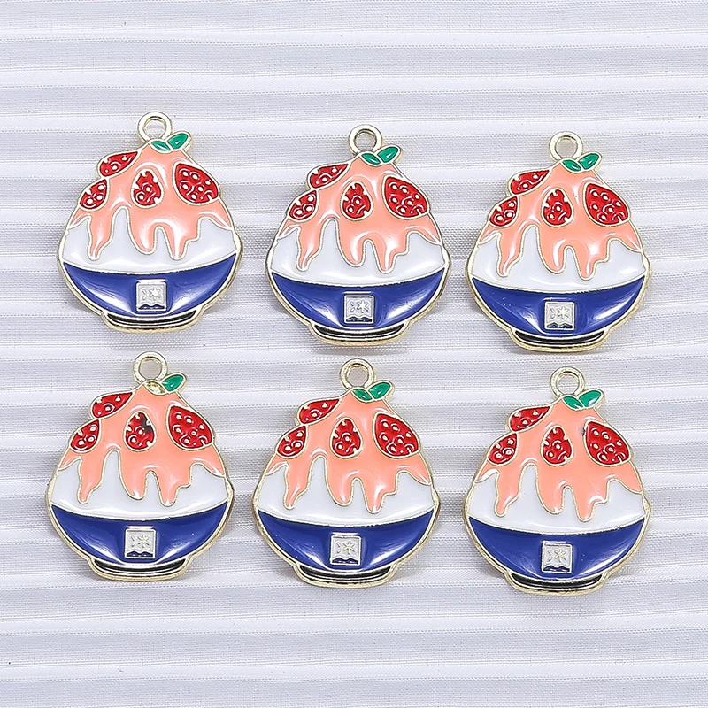 10pcs 21x26mm Cute Enamel Summer Ice Cream Charms Pendants for Jewelry Making DIY Earrings Necklaces Handmade Bracelets Gifts
10pcs 21x26mm Cute Enamel Summer Ice Cream Charms Pendants for Jewelry Making DIY Earrings Necklaces Handmade Bracelets Gifts