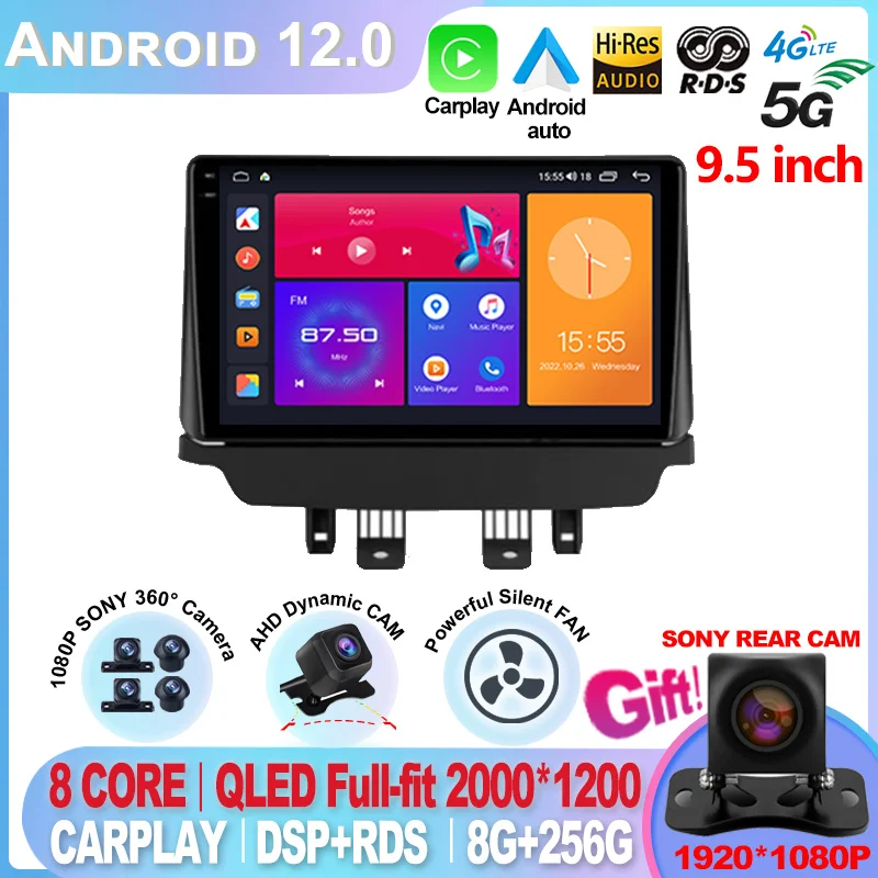 2K для Mazda 2 CX-3 CX 3 DK 2015-2018 No 2din din DVD Android 13 Автомобильный радиоприемник