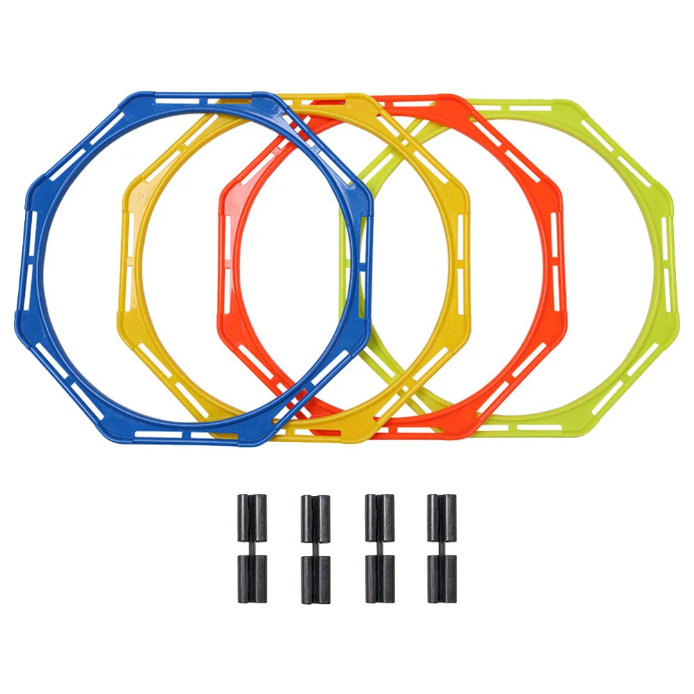 

4 Pcs Football Training Circle Agility Circles Portable Rings Players Supply Basketball Outdoor Aldult Soccer Adult