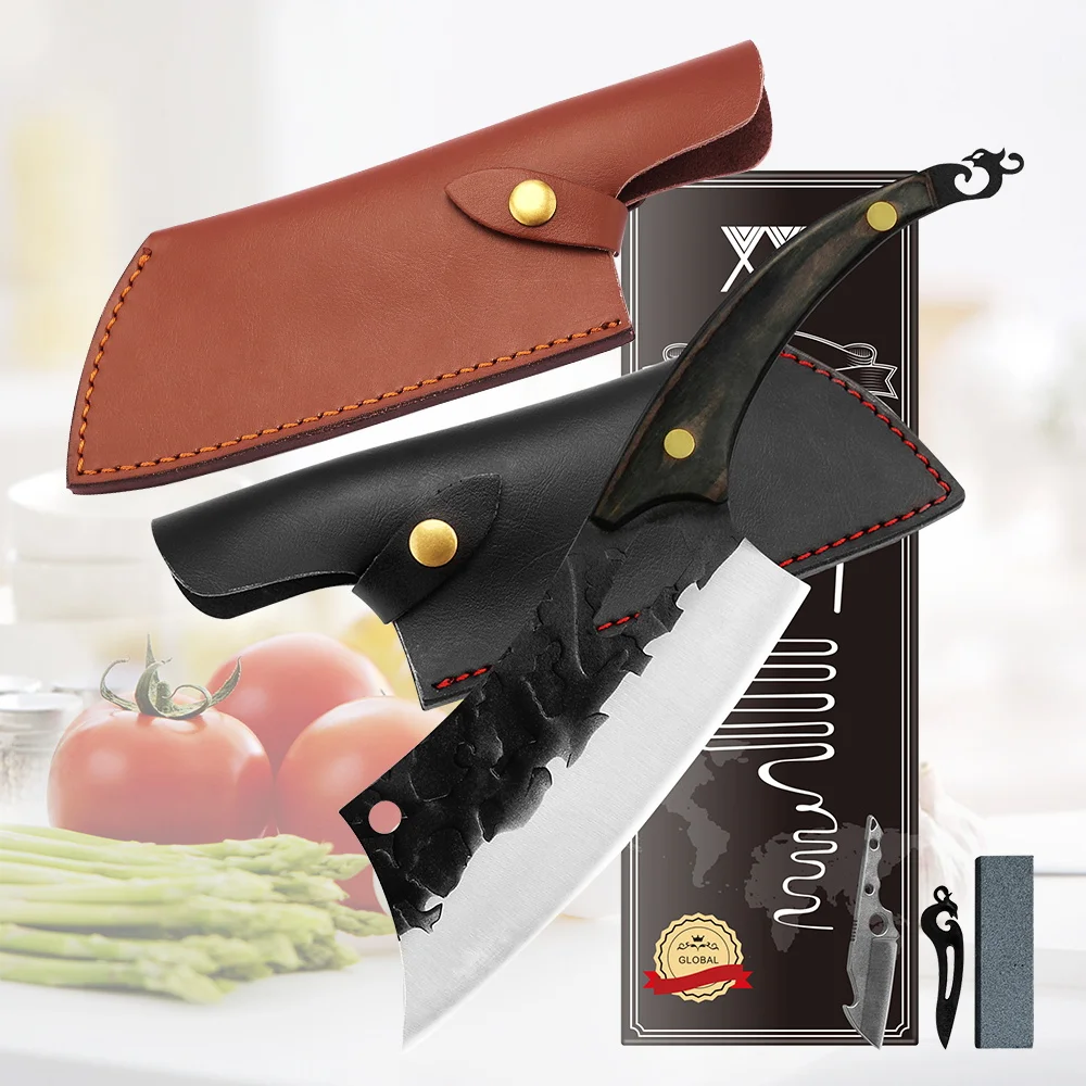 Kitchen Knife Sheath Cleaver Stainless Steel 7 Inch Hunting Camping Knives Meat Filleting Boning Knife Fixed Blade Knives Tools
Kitchen Knife Sheath Cleaver Stainless Steel 7 Inch Hunting Camping Knives Meat Filleting Boning Knife Fixed Blade Knives Tools