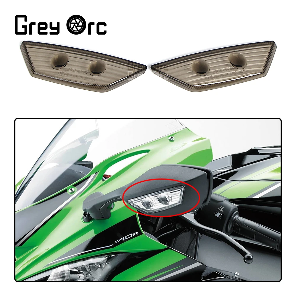 Зеркало заднего вида с указателем поворота для Kawasaki Ninja светильник ZX10R ZX 10R 2019-2021
