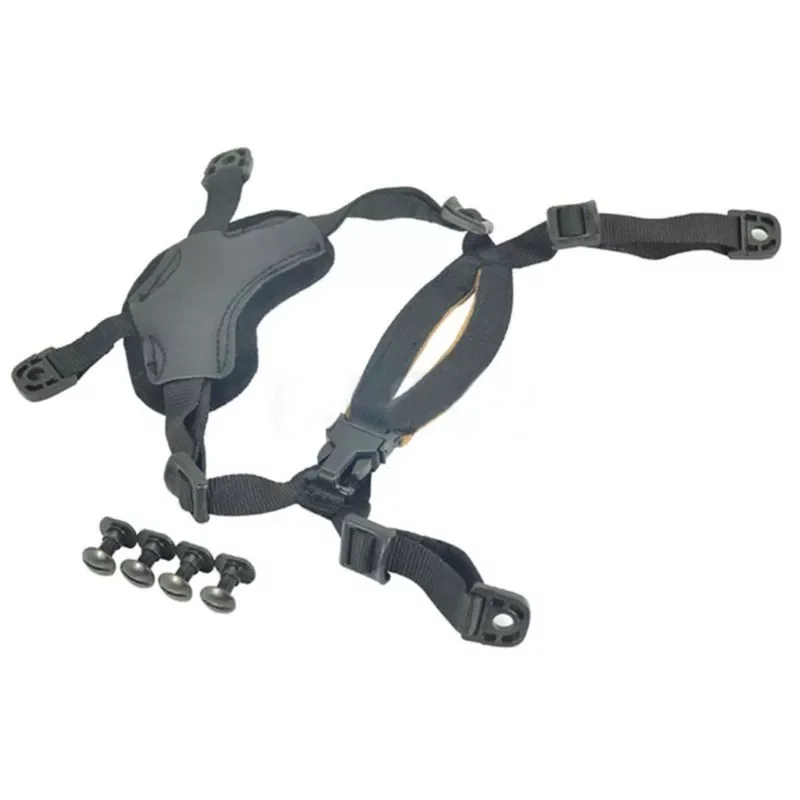 4 Points Sport Helmet Retention Suspension System H-Nape Chin Strap Stable Under Rotational Forces Fixed Accessories 
4 Points Sport Helmet Retention Suspension System H-Nape Chin Strap Stable Under Rotational Forces Fixed Accessories