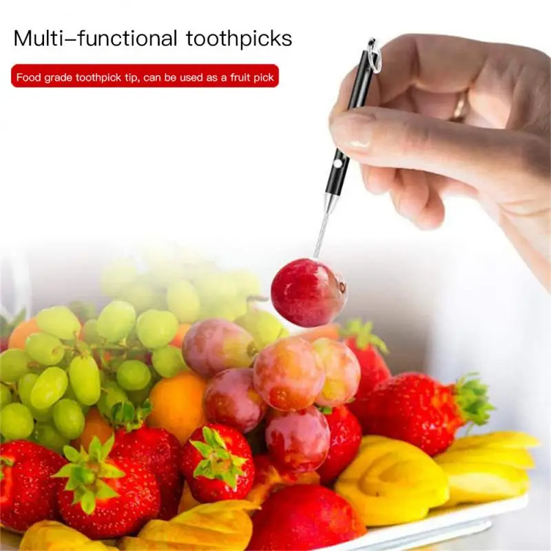 High Quality Alloy Toothpick Brass Creative Combination Titanium Alloy Fruit Toothpick Camping Tool Creative Toothpick Outdoor
High Quality Alloy Toothpick Brass Creative Combination Titanium Alloy Fruit Toothpick Camping Tool Creative Toothpick Outdoor