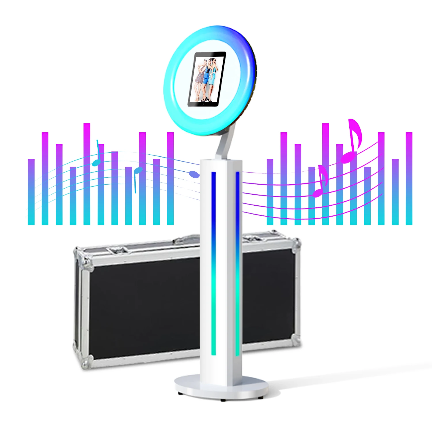 360 Photo Booth Floor-standing Colorful Support Bluetooth Link To Directly Print Photos For 10.2 In 11 In 12.9 In Ipad
360 Photo Booth Floor-standing Colorful Support Bluetooth Link To Directly Print Photos For 10.2 In 11 In 12.9 In Ipad