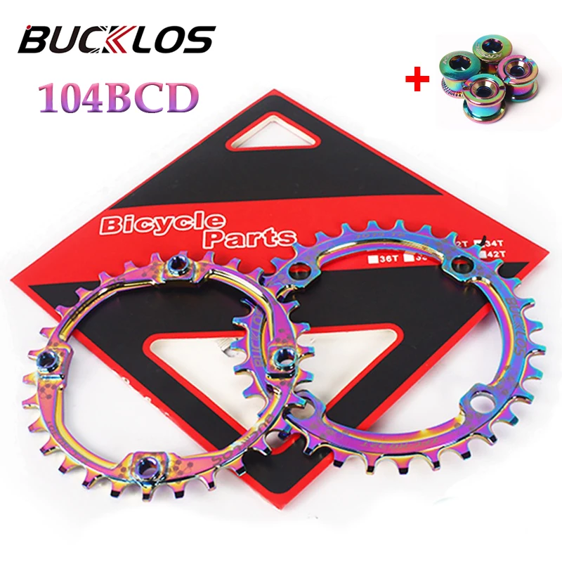 BUCKLOS Chainring 104BCD 30T Bike Chainwheel 32T 34T 36T 38T Chainring Narrow Wide Mtb Crankset for 8/9/10/11S Color Plating
BUCKLOS Chainring 104BCD 30T Bike Chainwheel 32T 34T 36T 38T Chainring Narrow Wide Mtb Crankset for 8/9/10/11S Color Plating