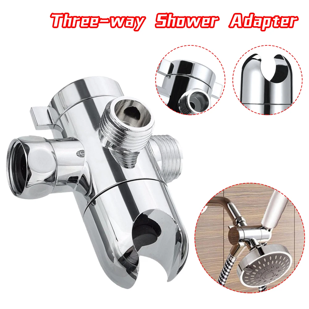 Chrome Shower Arm Diverter Valve Showerhead Mount Home Bathroom Products 3-Way Adjustable Water Valve Diverter Faucet Splitter
Chrome Shower Arm Diverter Valve Showerhead Mount Home Bathroom Products 3-Way Adjustable Water Valve Diverter Faucet Splitter