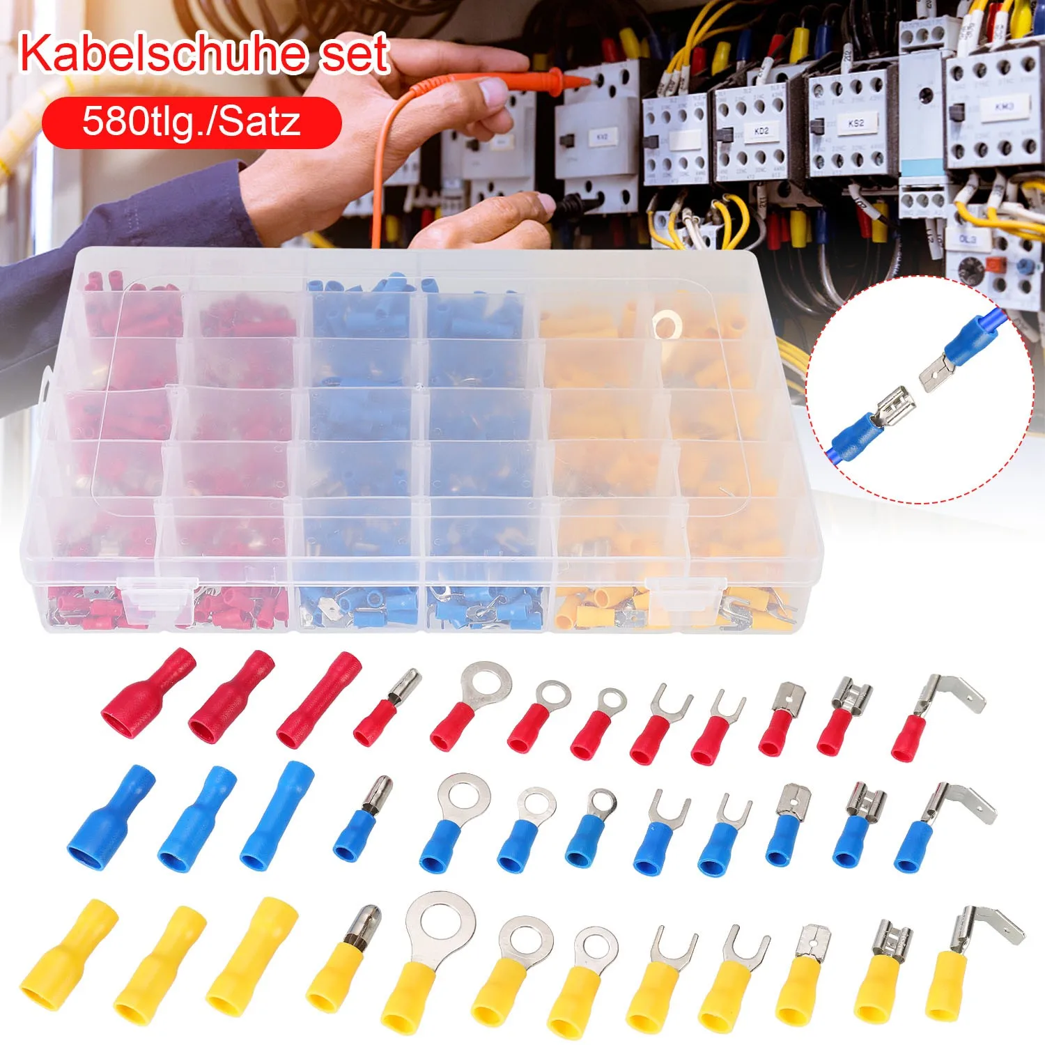 Essential Cable Lug Collection 580pcs Set with 36 Assorted Types Waterproof Terminals for Efficient Connections
Essential Cable Lug Collection 580pcs Set with 36 Assorted Types Waterproof Terminals for Efficient Connections