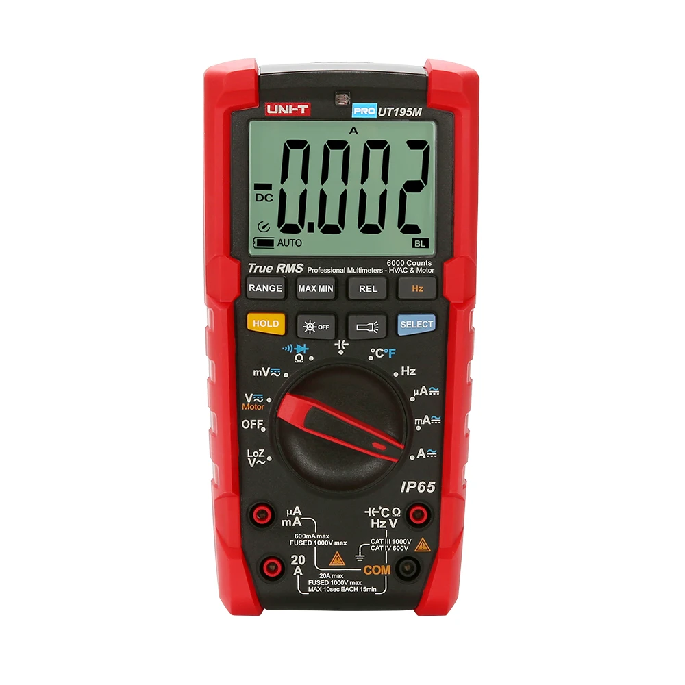 UNI-T UT195M Industrial Waterproof True RMS Digital Multimeter Flashlight Temperature Measurement best multimeter digital
UNI-T UT195M Industrial Waterproof True RMS Digital Multimeter Flashlight Temperature Measurement best multimeter digital