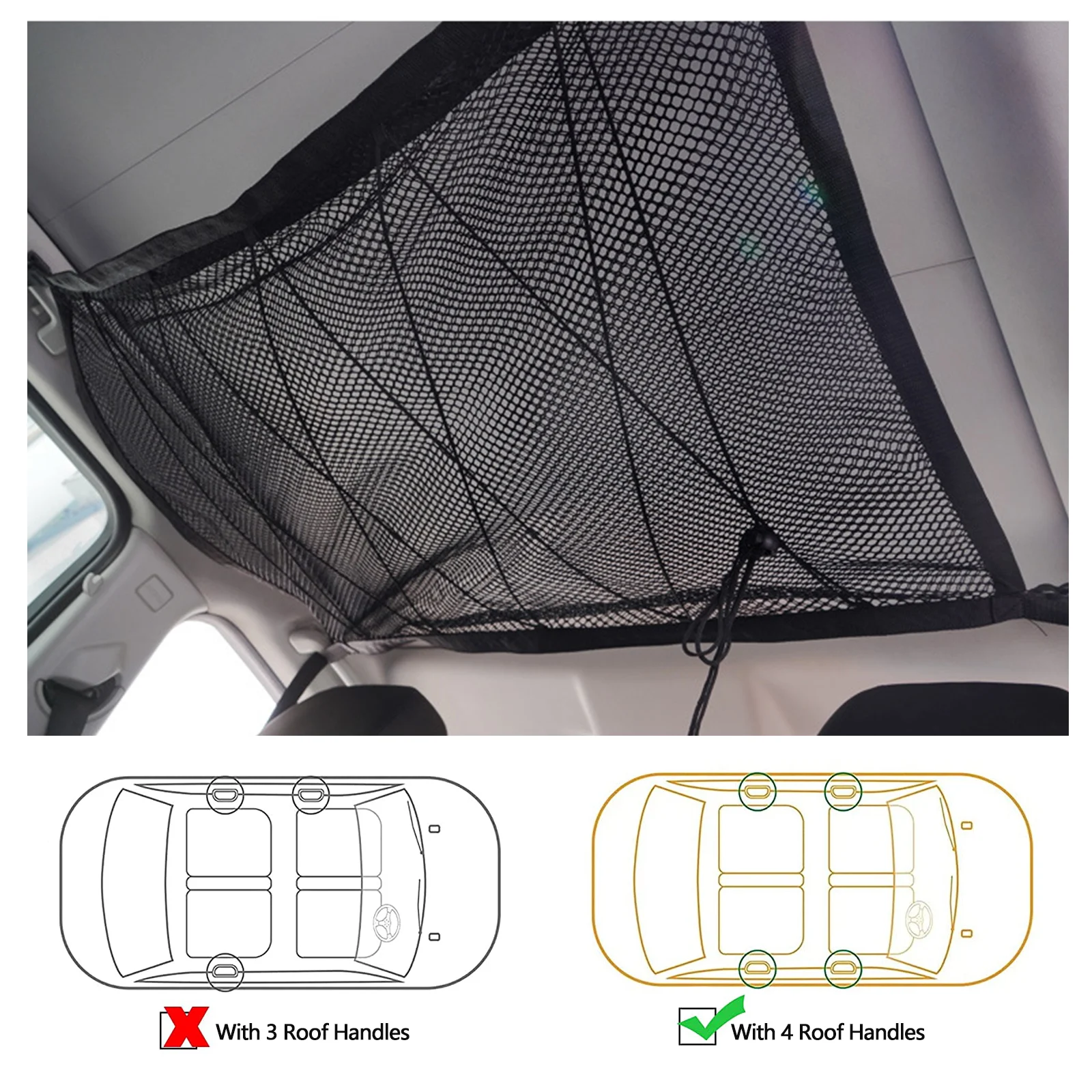 90x65CM Car Ceiling Roof Interior Cargo Zipper Net Universal Storage Bag Sundries Organizer Adjustable Mesh Pocket
90x65CM Car Ceiling Roof Interior Cargo Zipper Net Universal Storage Bag Sundries Organizer Adjustable Mesh Pocket