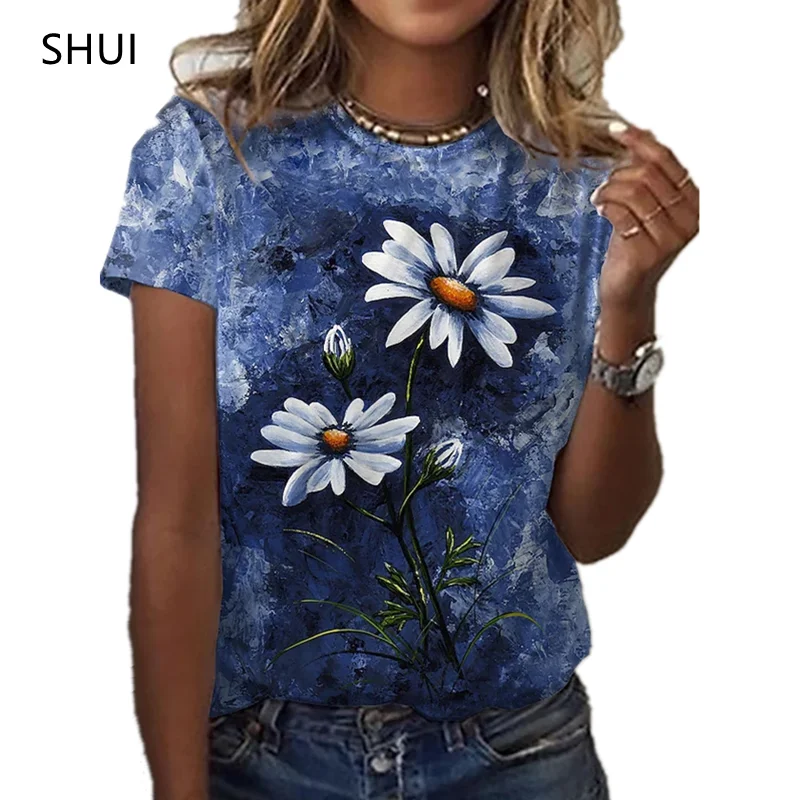2022 Women Floral T Shirt Fashion Sexy Top Loose Oversized Floral Print Abstract Dragonfly 3D Print Shirt Summer New Gift
2022 Women Floral T Shirt Fashion Sexy Top Loose Oversized Floral Print Abstract Dragonfly 3D Print Shirt Summer New Gift