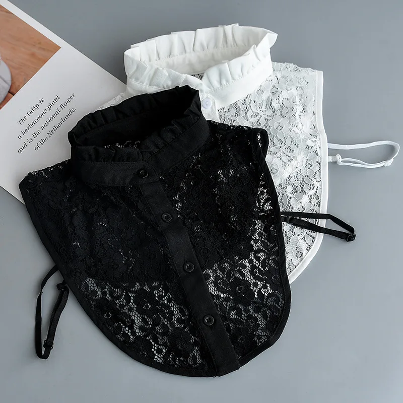 Sitonjwly Women Ruffles Stand Fake Collar for Sweater Blouse Lapel Detachable Shirt Collar False Collar Women Clothes Accessory 
Sitonjwly Women Ruffles Stand Fake Collar for Sweater Blouse Lapel Detachable Shirt Collar False Collar Women Clothes Accessory