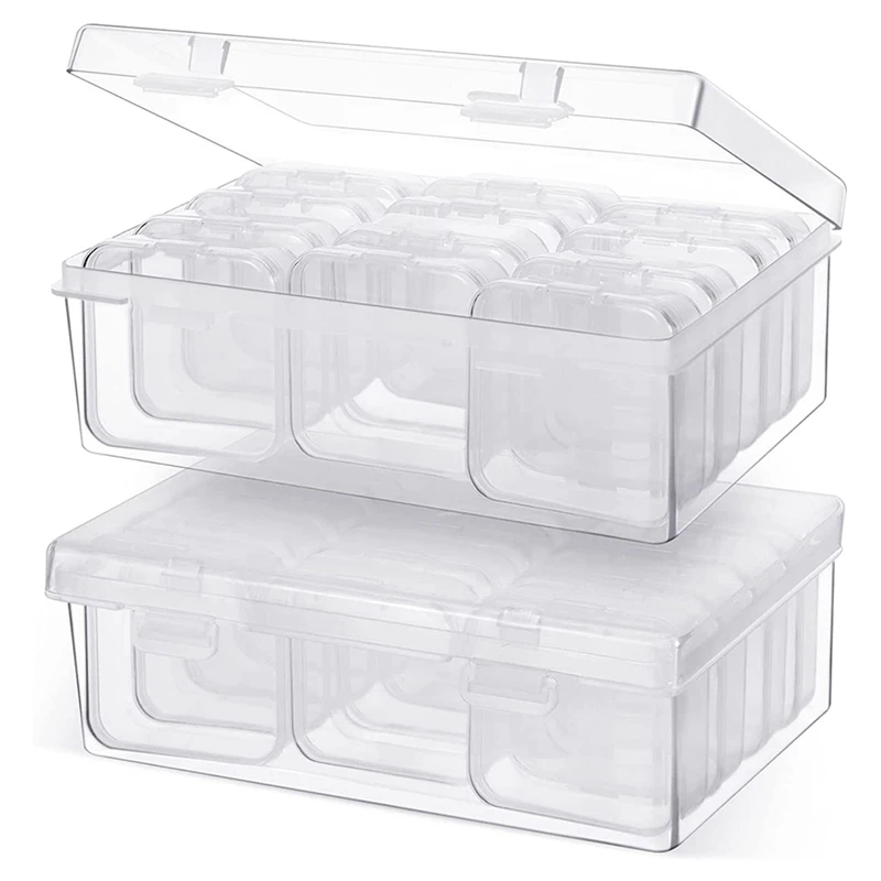 48 Pcs Small Bead Organizer Bead Case Storage Organizer Diamond Art Containers Accessory Storage With 2 Pcs Hinged Lid
48 Pcs Small Bead Organizer Bead Case Storage Organizer Diamond Art Containers Accessory Storage With 2 Pcs Hinged Lid
