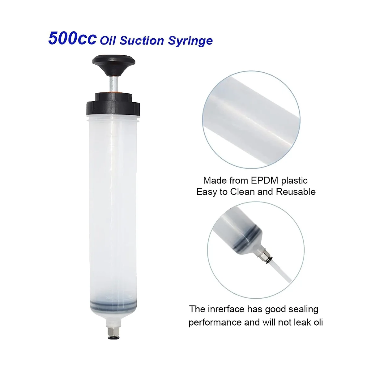 500Cc Car Engine Oil Fluid Extractor Siphon Pump, Manual Brake Fluid Change Syringe Automotive Oil Syringe
500Cc Car Engine Oil Fluid Extractor Siphon Pump, Manual Brake Fluid Change Syringe Automotive Oil Syringe
