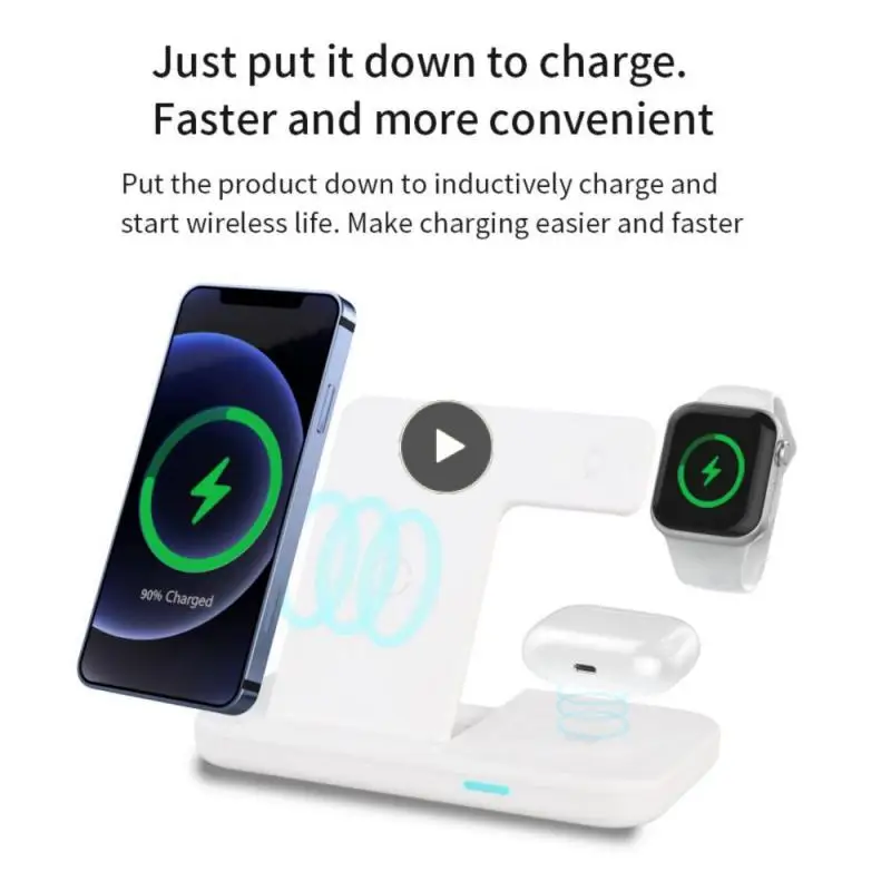 Wireless Charger Stand Simple Intelligent Induction 3-in-1 Wireless Charger Plastic 15w/10w Type-c Mobile Wireless Charger
Wireless Charger Stand Simple Intelligent Induction 3-in-1 Wireless Charger Plastic 15w/10w Type-c Mobile Wireless Charger